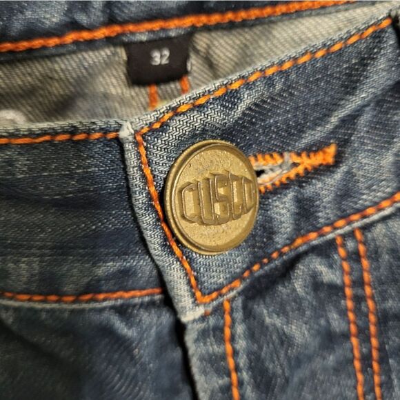 Custo Barcelona Mens Straight Blue Jeans, Waist 32x32 - Picture 8 of 14